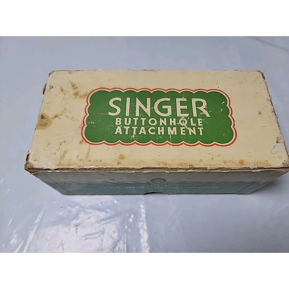 Singer Buttonhole Attachment 121795 Complete In Original Box Sewing Machine